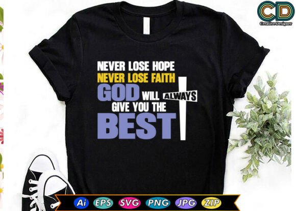 Never Lose Hope, Never Lose Faith. God Will Embroidery Design Review
