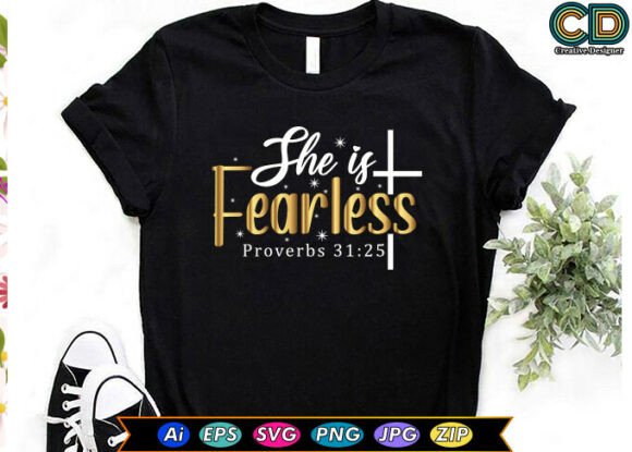She is Fearless Proverbs 31 25 Embroidery Design Review