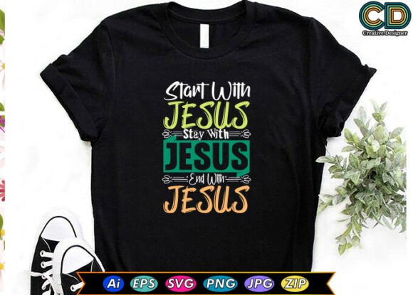 Start With Jesus Stay With Jesus End With Jesus Embroidery Design Review