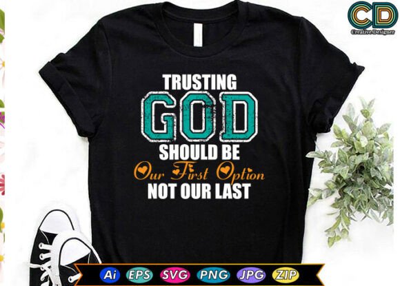Trusting God Should Be Our First Option Embroidery Design Review